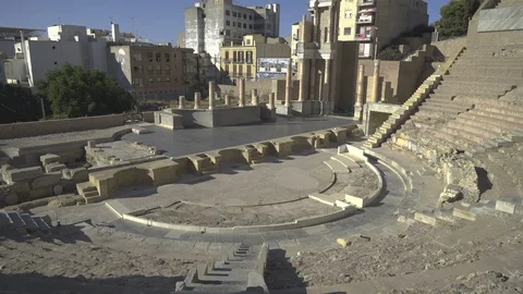 Ancient Amphitheater in Spain Stock-Footage 97124030