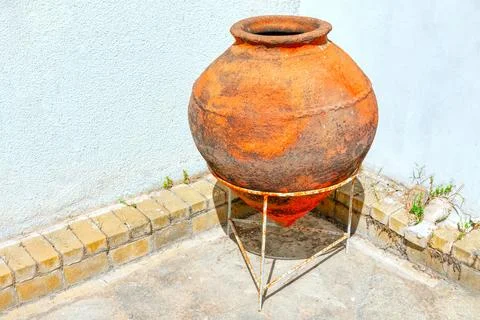Ancient amphora used for wine Stock Photos