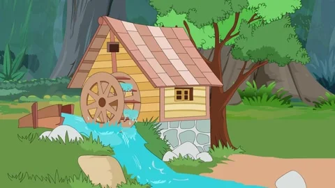 Ancient and rustic water mill. Stock Footage 273131289