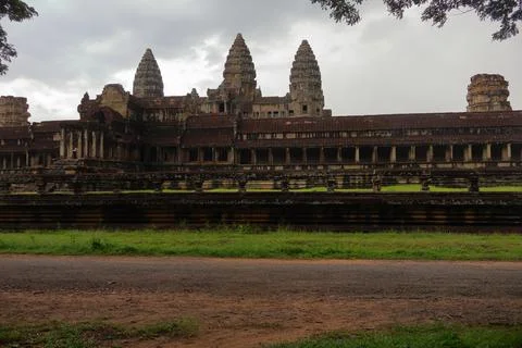 Ancient Angkor Wat Temple Complex in Siem Reap, Cambodia Stock Photos