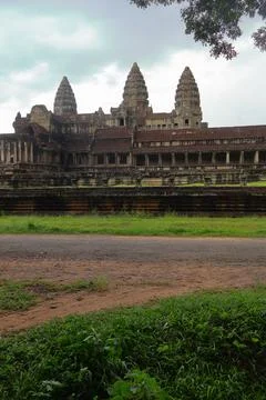 Ancient Angkor Wat Temple Complex in Siem Reap, Cambodia Stock Photos