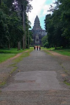 Ancient Angkor Wat Temple Complex in Siem Reap, Cambodia Stock Photos