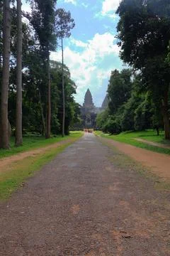 Ancient Angkor Wat Temple Complex in Siem Reap, Cambodia Stock Photos