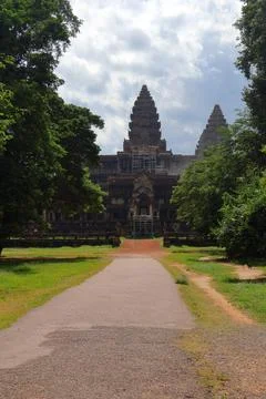 Ancient Angkor Wat Temple Complex in Siem Reap, Cambodia Stock Photos