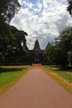 Ancient Angkor Wat Temple Complex in Siem Reap, Cambodia Stock Photos