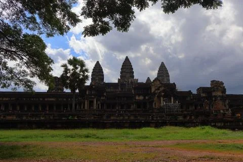 Ancient Angkor Wat Temple Complex in Siem Reap, Cambodia Stock Photos
