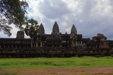 Ancient Angkor Wat Temple Complex in Siem Reap, Cambodia Stock Photos