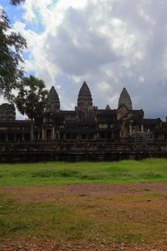 Ancient Angkor Wat Temple Complex in Siem Reap, Cambodia Stock Photos
