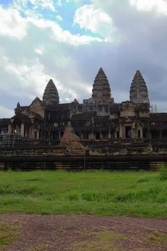 Ancient Angkor Wat Temple Complex in Siem Reap, Cambodia Stock Photos