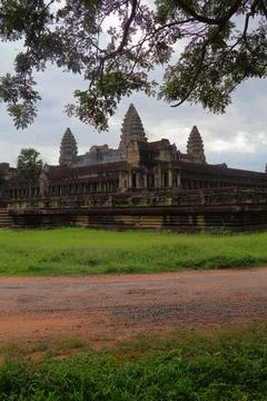 Ancient Angkor Wat Temple Complex in Siem Reap, Cambodia Stock Photos
