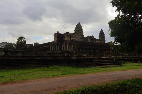 Ancient Angkor Wat Temple Complex in Siem Reap, Cambodia Stock Photos
