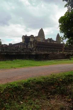 Ancient Angkor Wat Temple Complex in Siem Reap, Cambodia Stock Photos