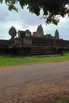 Ancient Angkor Wat Temple Complex in Siem Reap, Cambodia Stock Photos