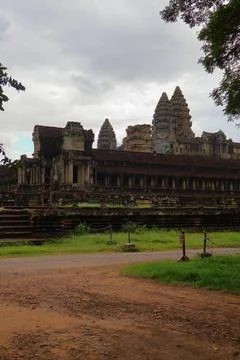Ancient Angkor Wat Temple Complex in Siem Reap, Cambodia Stock Photos
