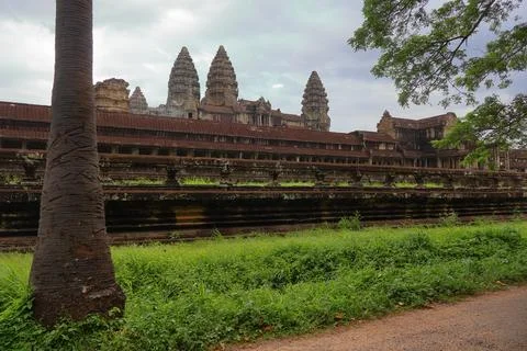 Ancient Angkor Wat Temple Complex in Siem Reap, Cambodia Stock Photos