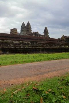 Ancient Angkor Wat Temple Complex in Siem Reap, Cambodia Stock Photos