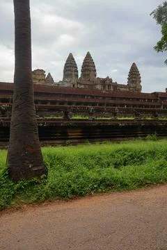 Ancient Angkor Wat Temple Complex in Siem Reap, Cambodia Stock Photos