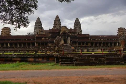 Ancient Angkor Wat Temple Complex in Siem Reap, Cambodia Stock Photos