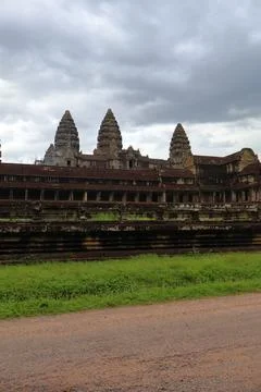 Ancient Angkor Wat Temple Complex in Siem Reap, Cambodia Stock Photos