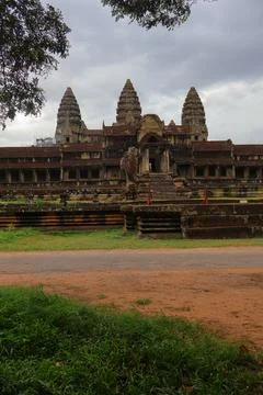Ancient Angkor Wat Temple Complex in Siem Reap, Cambodia Stock Photos