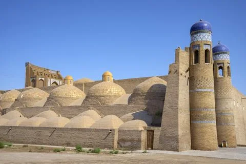 The ancient Anush Khan bath complex at the gates of Kosh Darvaza. Khiva Stock Photos