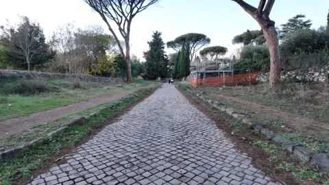 Ancient Via Appia, the Queen of Roads 스톡 동영상 325897150