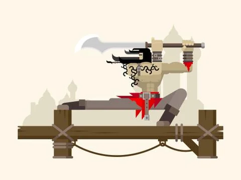 Ancient arab warrior character Stock Illustration