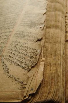 Ancient arabic book Stock Photos