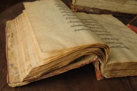 Ancient arabic book Stock Photos