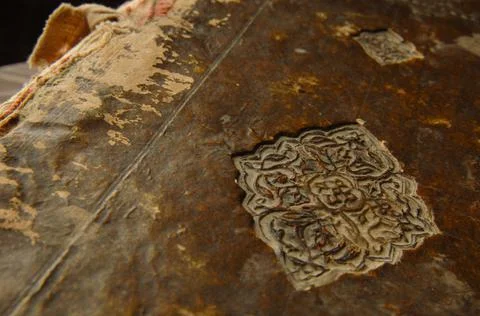 Ancient arabic book Stock Photos