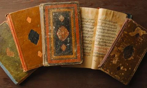 Ancient arabic book Stock Photos