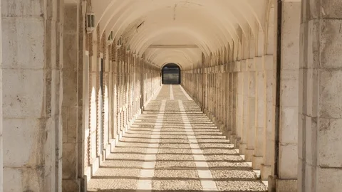 Ancient arcade Stock Footage 117468480