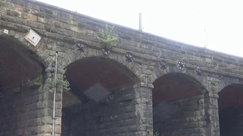 Ancient Arch bridge Stock Footage 82364969