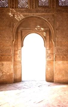 Ancient arch door Stock Photos