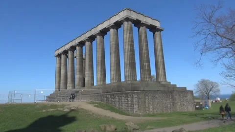 An ancient arch in Edinbirgh Stock Footage 91143826