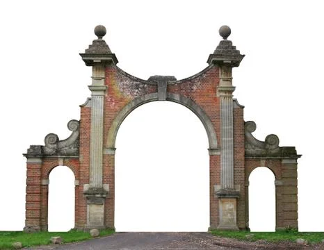 Ancient arch,the gate. Stock Illustration