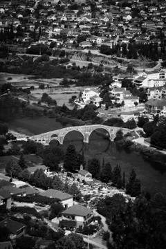 Ancient arched bridge Stock Photos