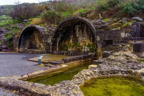 Ancient arches, Ein Keshatot, Golan Heights Stock Photos