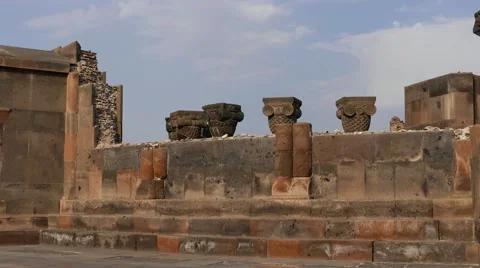 Ancient Architecture Pan Stock Footage 58676412