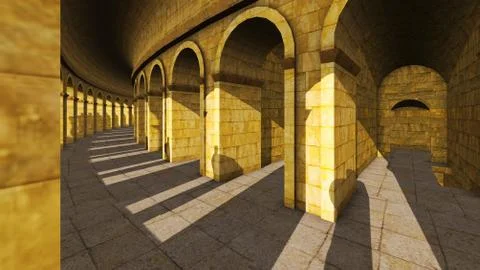 Ancient archway Stock Illustration