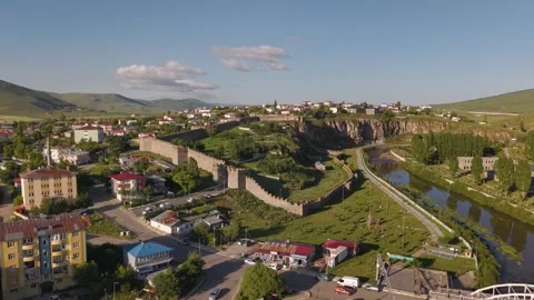 Ancient Ardahan Castle in Turkey Stock Footage 346188740