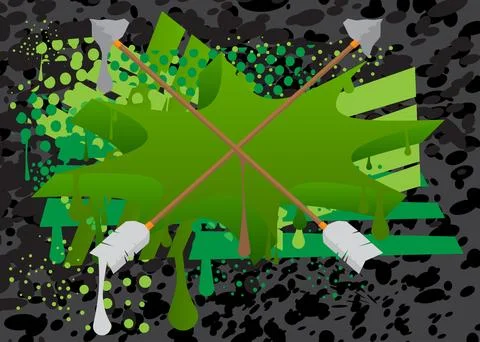 Ancient arrow graffiti. Abstract modern street art decoration performed in .. Stock-Illustration