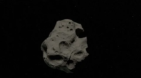 Ancient Asteroid Flyby 1080 Stock Footage 54802263