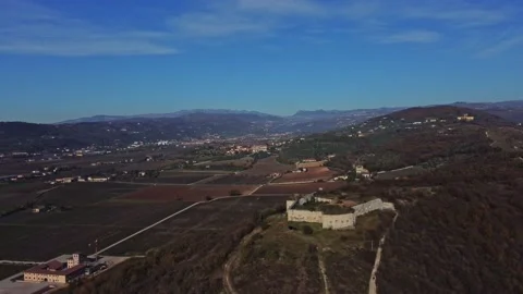 Ancient Austrian fortification abandoned Stock Footage 143842330