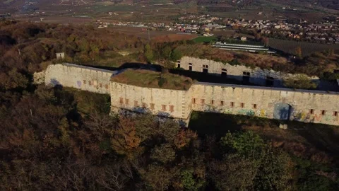 Ancient Austrian fortification Stock Footage 143615475
