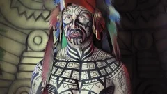 black tribal body paint video