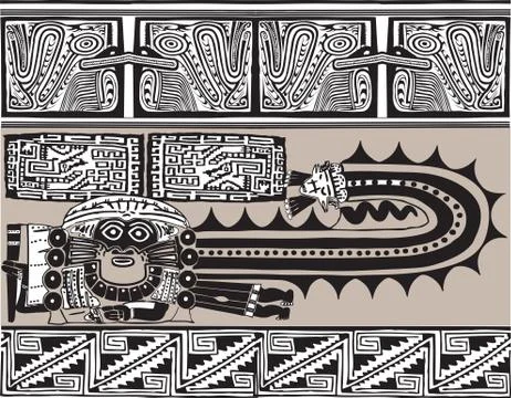 Ancient background Illustrazione stock