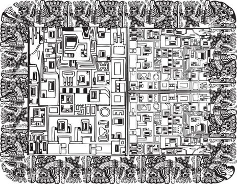 Ancient background Stock Illustration