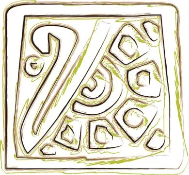 Ancient Background Stock Illustration