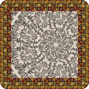 Ancient Background Stock Illustration